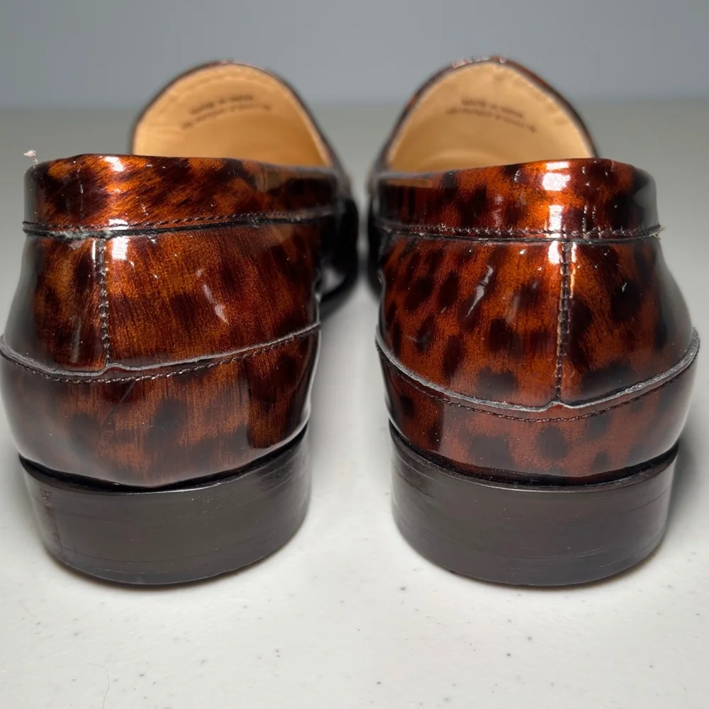 Cole Haan Leopard Tortoise Print Loafers - Picture 3 of 15